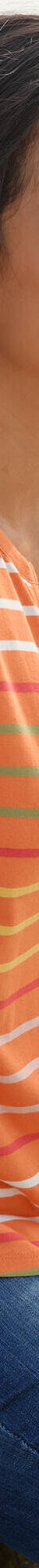 T-shirt rayé col tunisien, manches courtes (orange / multicolore) T-shirt rayé col tunisien, manches courtes (orange / multicolore)